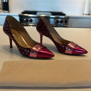 Nicholas Kirkwood pink 2 inch heels size 36 - painted python